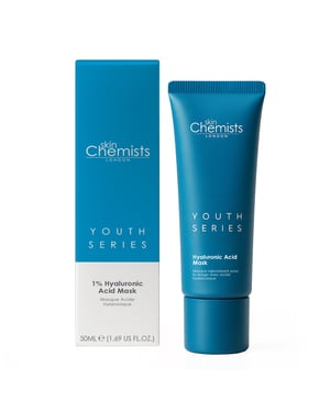 skinChemists Mascarilla antiedad con ácido hialurónico al 1%, 50 ml.