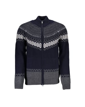 Cardigan con cremallera Fair Isle