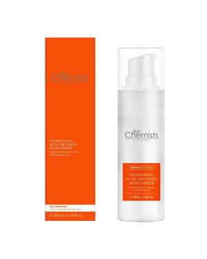 skinChemists Crema hidratante antiedad con ácido tranexámico al 3%, 100 ml.