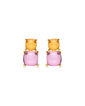 Pendientes Luxenter Azara acabados en oro amarillo 18k