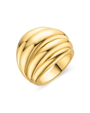 Anillo Luxenter Abalt acabado en oro amarillo 18k