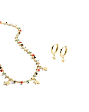 Conjuntos Luxenter de Plata de Ley 925 acabados en oro amarillo de 18K -