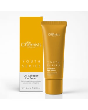 skinChemists Sérum contorno de ojos antiedad con colágeno al 2%, 15 ml.