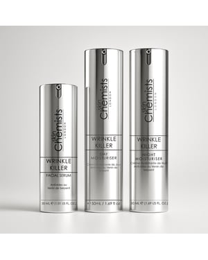 skinChemists Set de regalo de lujo antiarrugas para el cuidado de la piel.
