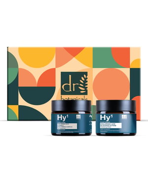 Dr. Botanicals Kit de crema hidratante y mascarilla de día antiedad con ácido hialurónico