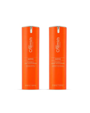 skinChemists Rutina de día y de noche con vitamina C para hombres antienvejecimiento