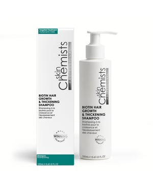 skinChemists Champú con biotina para el crecimiento y engrosamiento del cabello 250 ml