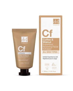 Dr. Botanicals Exfoliante facial antiedad renovador con superalimentos de café, 30 ml