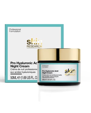Skin Research Crema de noche antiedad con ácido hialurónico avanzado Pro 50 ml