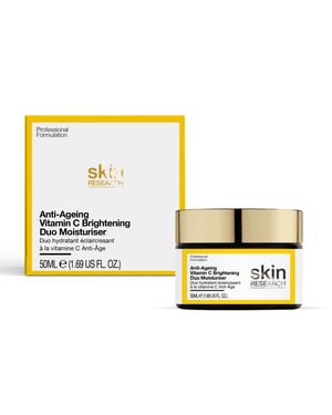 Skin Research Crema hidratante dúo iluminadora antiedad con vitamina C 50 ml