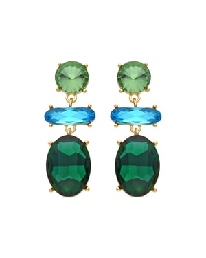Pendientes Luxenter Mekon acabados en oro amarillo 18k