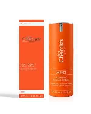 skinChemists Sérum facial antiedad con vitamina C para hombre, 30 ml.
