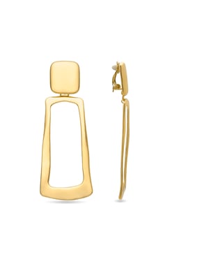 Pendientes Luxenter Dranem acabados en oro amarillo 18k