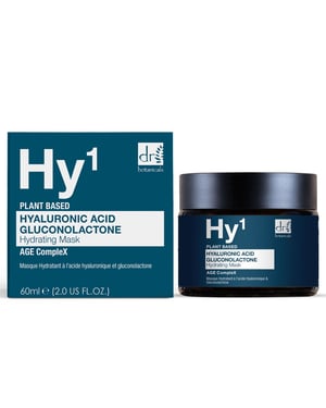 Dr. Botanicals Mascarilla avanzada con ácido hialurónico al 1% y gluconolactona, 60 ml.