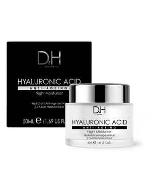 Dr H Crema hidratante de noche antiedad con ácido hialurónico 50 ml