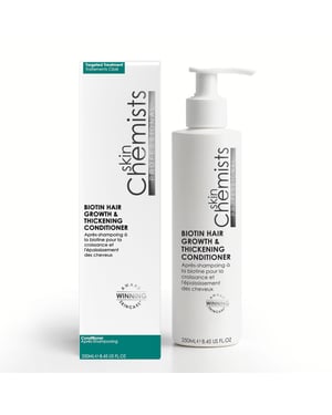skinChemists Acondicionador con biotina para el crecimiento y engrosamiento del cabello 250 ml