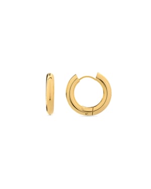 Pendientes Luxenter Amyck acabados en oro amarillo 18k