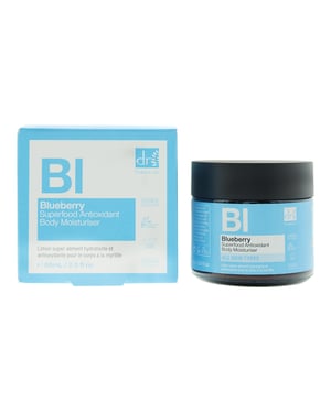 Dr. Botanicals Crema hidratante corporal antioxidante antiedad con superalimentos de arándanos avanzados, 60 ml.