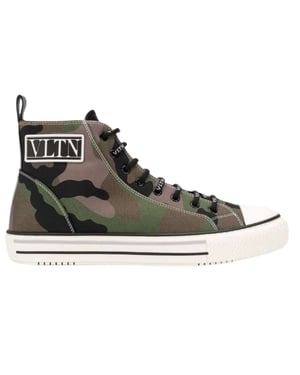 Zapatos Valentino Camo Verde para Hombre