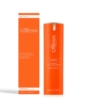 skinChemists Crema hidratante de día antiedad con vitamina C para hombre, 50 ml.