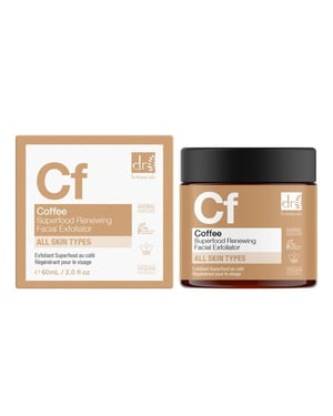 Dr. Botanicals Exfoliante facial antiedad renovador con café, 60 ml.