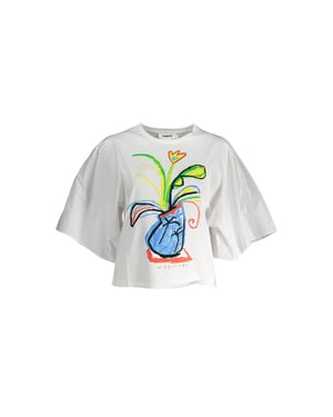 Blusa Marisal Corte Boxy de Mangas Cortas