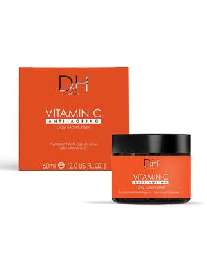 Dr H Crema hidratante de día antiedad con vitamina C, 60 ml.