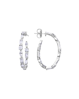 Pendientes Grimchi Plata y Circonita brillante