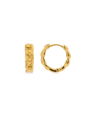 Pendientes Luxenter Ridais acabados en oro amarillo 18k
