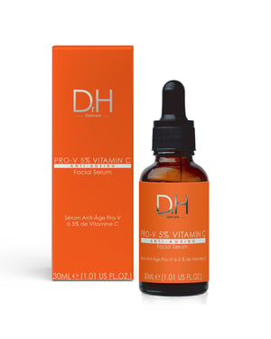 Dr H Sérum facial antiedad Pro-V con 5 % de vitamina C, 30 ml.