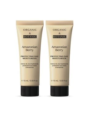 Organic & Botanic Kit dúo de crema hidratante de día antiedad con bayas amazónicas de 15 ml