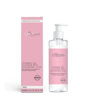 skinChemists Gel limpiador espumoso antiedad con ácido hialurónico 200 ml