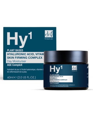 Dr. Botanicals Crema hidratante de día antiedad con ácido hialurónico al 1%, vitamina C al 1% y 60 ml.