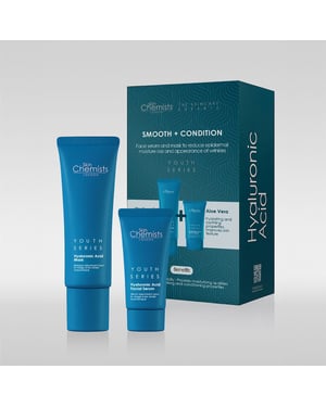 skinChemists Mascarilla antiedad con ácido hialurónico + Sérum facial con ácido hialurónico 80 ml