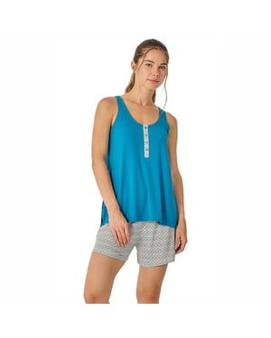 Pijamas de verano cortos sin mangas para mujer JJB26