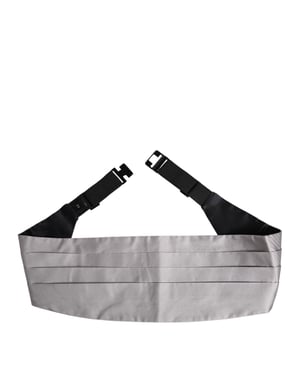 Cinturón de Cummerbund para Hombre en Gris de Dolce & Gabbana 100% Seda