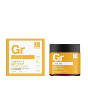 Dr. Botanicals Limpiador facial refrescante antiedad avanzado de pomelo y sandía, 60 ml.