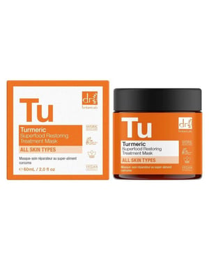 Dr. Botanicals Mascarilla de tratamiento antiedad reparadora con cúrcuma, superalimento, 60 ml
