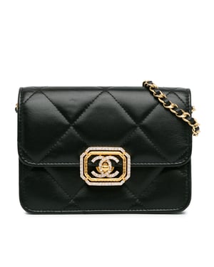 Bolso de Hombro con Cadena Acolchado