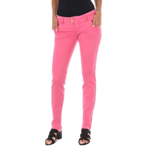 Pantalon Tejano Largo con bajos con corte estrecho 70DBF0361-G131 mujer