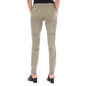 Pantalon Tejano Largo de tejido elástico 70DBF0518-G291 mujer