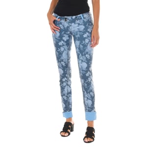 Pantalon reversible Largo con los bajos estrechos 10DBF0537-G208 mujer