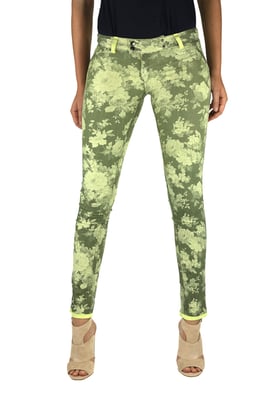 Pantalon reversible Largo con los bajos estrechos 10DBF0537-G208 mujer