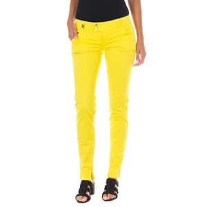Pantalon Tejano Largo de tejido elástico 70DBF0361-G125 mujer