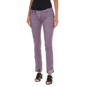 Pantalon reversible Largo con los bajos estrechos 10DBF0537-G208 mujer