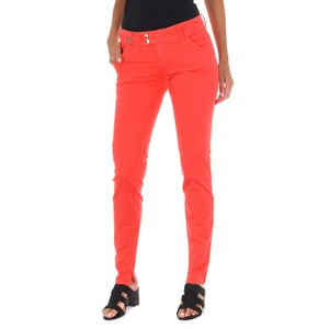 Pantalon Largo de tejido elástico 70DBF0518-G125 mujer