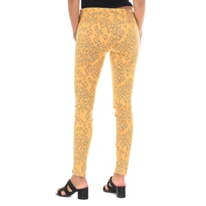 Pantalon Largo de tejido elástico 70DBF0637-R284 mujer