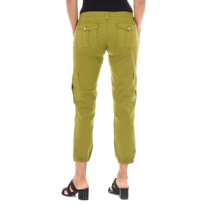 Pantalon Largo con bajos de corte estrecho y goma 70DBF0646-R216 mujer
