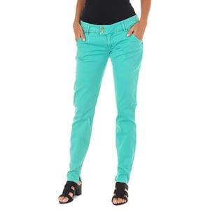 Pantalon Tejano Largo con bajos con corte estrecho 70DBF0361-G131 mujer
