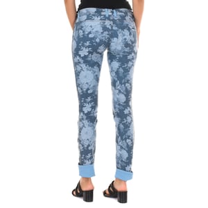 Pantalon reversible Largo con los bajos estrechos 10DBF0537-G208 mujer
